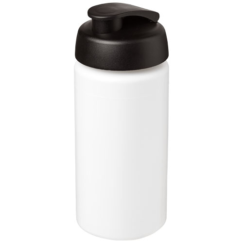 Gourde publicitaire de sport 500ml Baseline® Blanc / Noir